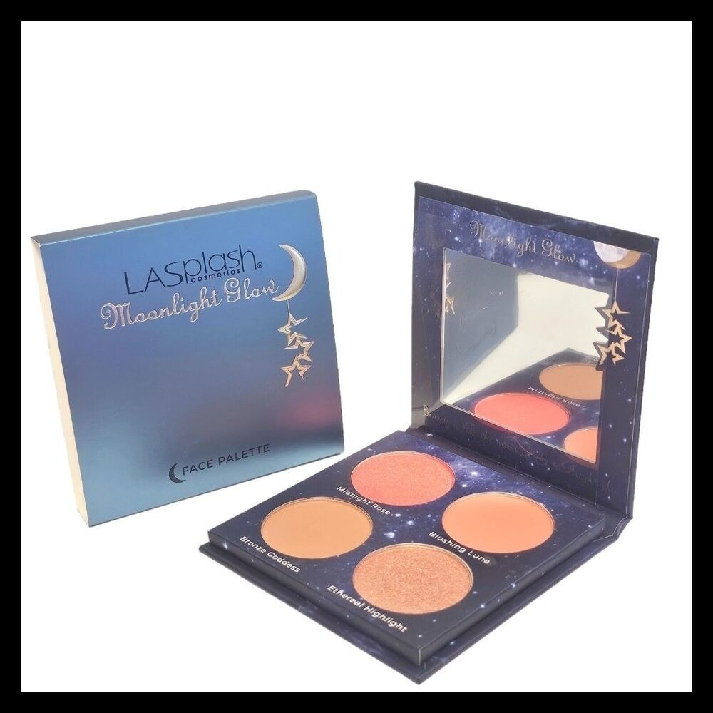 LASplash Cosmetics Moonlight Glow‎ 4 Shades Face Palette Blush Bronzer Highlight